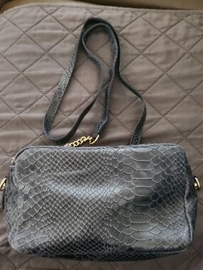 Borse In Pelle‎ Uno Alla Volta  Python-Effect Crossbody Bag